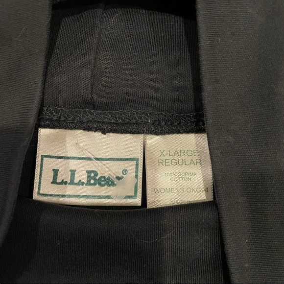 EUC LL Bean Simple Lightweight Women’s Turtleneck Top Black Sz XL - Picture 7 of 8
